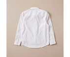 Target Long Sleeve School Shirt - White