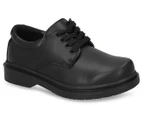 Grosby Boys' Hamburg Junior Leather School Shoes - Black