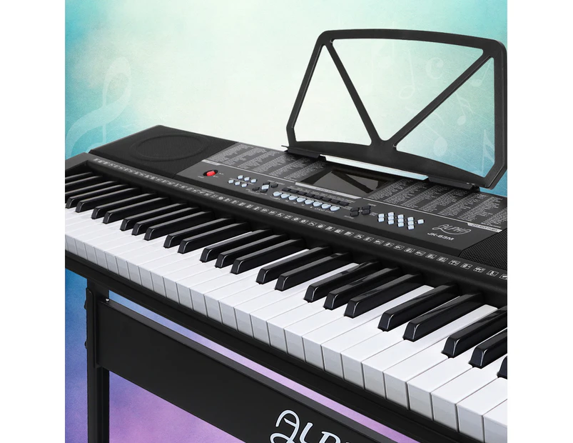 Alpha 61 Keys Electronic Piano Keyboard Digital Electric w/ Stand Sound Speaker