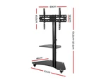 Artiss Mobile TV Stand for 32"-70" TVs Mount Bracket Portable Solid Trolley Cart