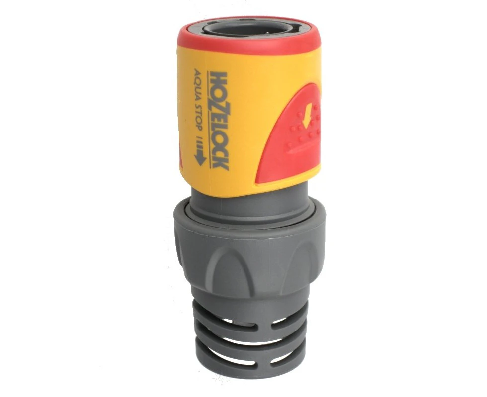 Hozelock Plus 15mm-18mm-19mm Hose End Connector Aqua Stop - 2065