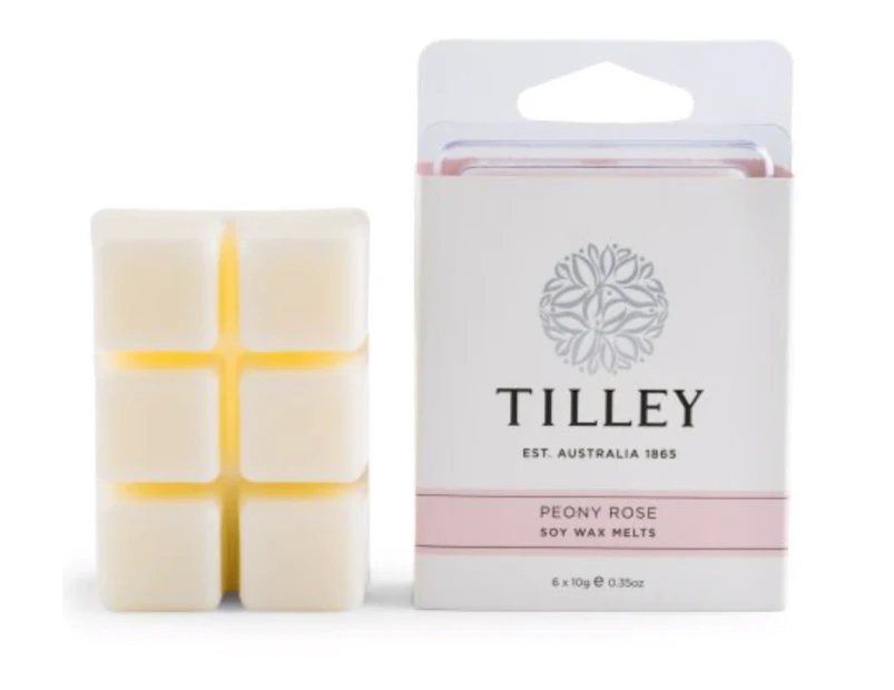 Tilley - Square Soy Melts - Peony Rose  60g