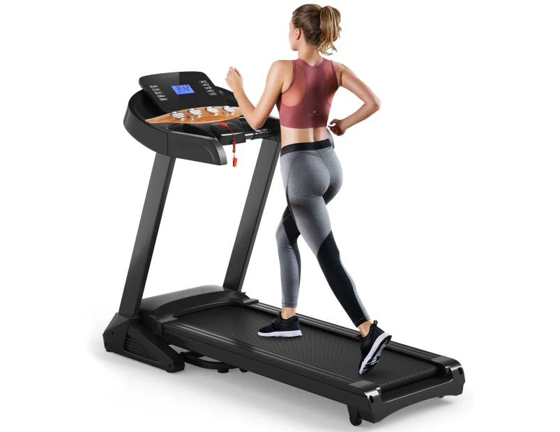 Costway Electric Treadmill 3.75HP/17kmh/APP/12 Preset PROG, Auto Incline 420mm, Running Walking Machine Home Gym Fitness Equipment