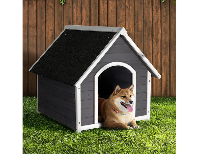 i.Pet Dog Kennel Wooden Large House Outdoor Indoor Puppy Pet Cabin Weatherproof XL