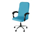 1 Piece Water Resistant Office Chair Slipcovers Blue-M