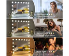 FENCHILIN Hollywood Makeup Mirror With Lights 15 LED Lighted Vanity Mirrors Standing Wall