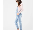 Ripe Maternity Denim Overalls - Pale Blue