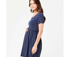 Ripe Maternity Crop Top Nursing Dress - Indigo