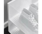 14 x Stackable Shoe/Sneaker Storage Box Display  - Clear