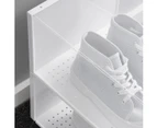 8 x Stackable Shoe/Sneaker Storage Box Display Clear - Clear