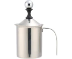 Kitchen Barware Manual Stainless Steel Milk Frother Foamer - 800ml