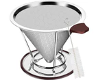 Kitchen Barware Stainless Steel Coffee Pourer Dripper Filter Stand
