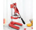 Stainless Steel Commercial Hand Press Manual Juicer - Red