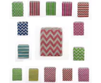 10 Paper Lolly Bags Bag Wedding Birthday Favour Favours Gift Chevron Dots Lines - Red Large Zig Zags
