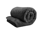 Teddy Bear Fleece Thermal Winter Quilt Doona Cover- Black