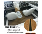 EVA Boat Teak Decking Flooring Mat - Teak Brown
