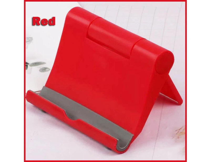 Desk Stand Mobile Phone Stand Holder For Tablet iPad - Red