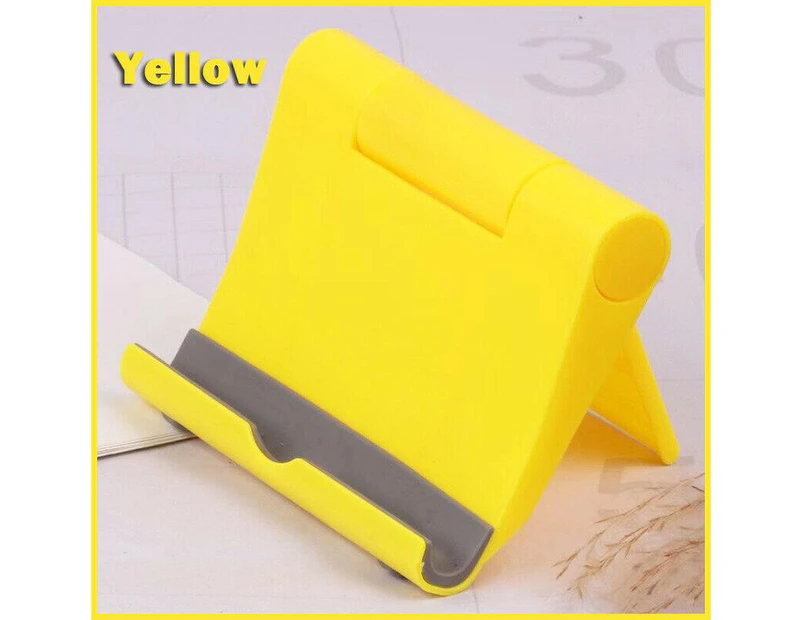 Desk Stand Mobile Phone Stand Holder For Tablet iPad - Yellow