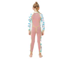 Mr Dive 2mm Girls Wetsuit One Piece Warm Long Sleeve Sun Protection-Pink