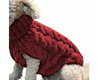 Small Pet Dogs Warm Winter Thermal Coat Jumper - Red