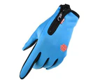 Touch Screen Gloves Water Resistant Ski Snow Gloves-Blue