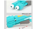 Kids Outdoor Summer Water Blaster Toy Power Pumps - 2 Ports - Blue