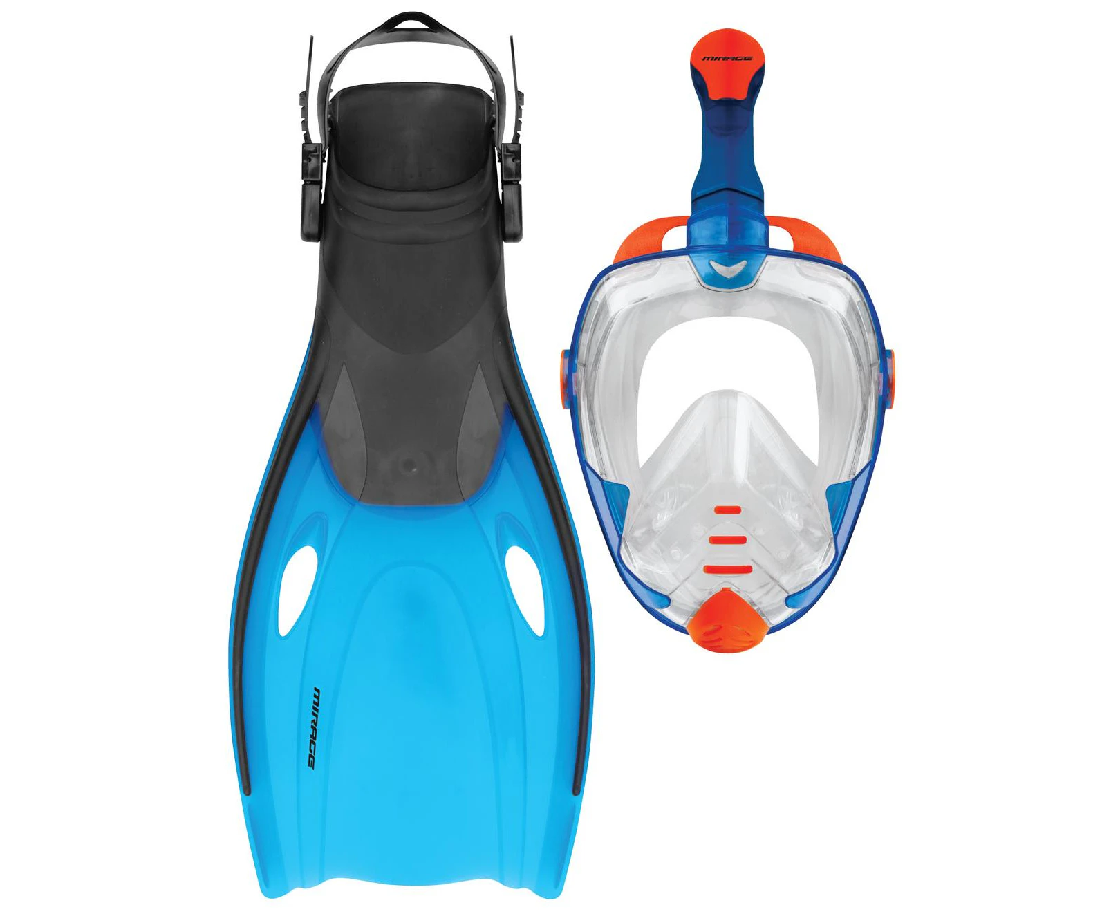 Galaxy2 Adult Mask, Snorkel and Fin Set (Blue) - Large/XL