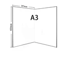 2 Pack A3  3 in 1 Photography Light Reflector Cardboard Light Diffuser Board Black, Silver, White