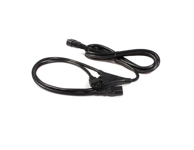 Startech 10ft (3m) Power Extension Cord Splitter, C14 To 2x C13, 13a 250v, 16awg, Computer Power Cord Extension, Iec 320 C14 To 2x
