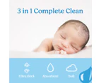 3 x 72pk Huggies Thick Baby Wipes 99% Purified Water