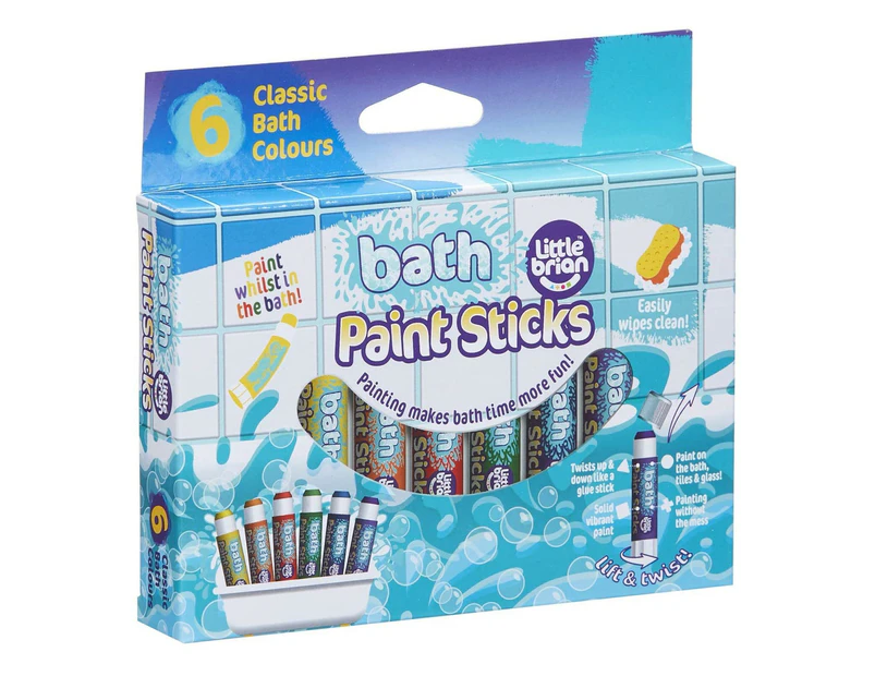 Little Brian Bath Paint Sticks - 6pk