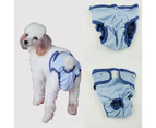 Female Sanitary Dog Nappy Underpants Diaper Pants Pink Plain Colours M L XL Light Blue