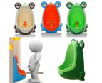 Toddlers Kids Potty Toilet Training Frog Shaped Bathroom Seat - Green