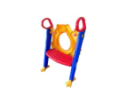 Toddler Kids Training Ladder Toilet Seat Potty - Yellow/Blue