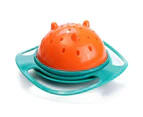 Toddlers Baby Rotating Non Spill Feeding Bowl - Green