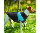 Winter Warm Pet Jacket Coat For Middle Large Dogs-XL-Blue