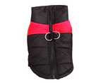 Winter Warm Pet Jacket Coat For Middle Large Dogs-4XL-Red