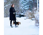 Dog Clothes Winter Warm Harness Coat Pet Jacket-2XL-Black