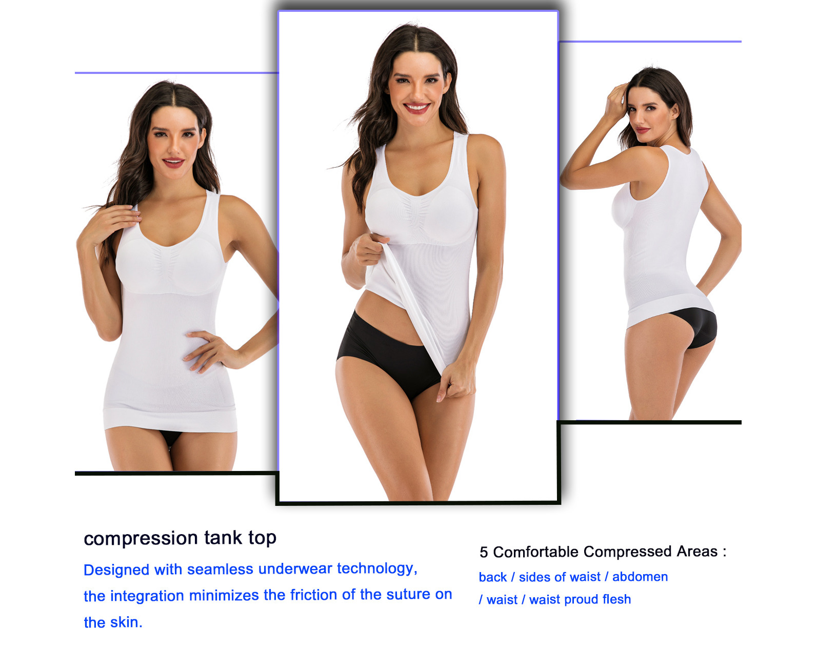 LaSculpte Women's Shapewear Tummy Control Smooth Camisole Tank Top