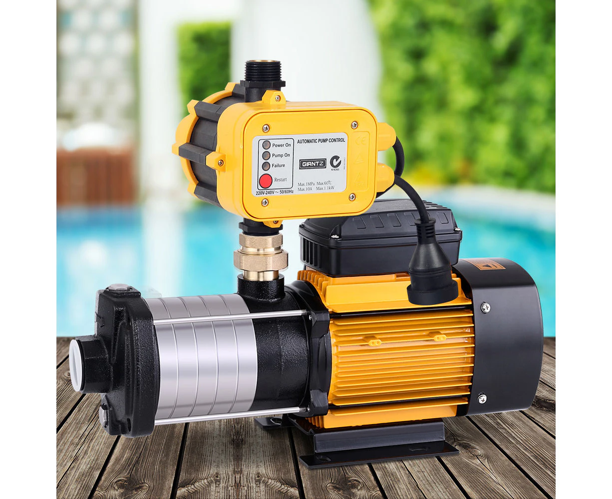 Giantz Garden Water Pump High Pressure 2500W Multi Stage Tank Rain Irrigation Yellow