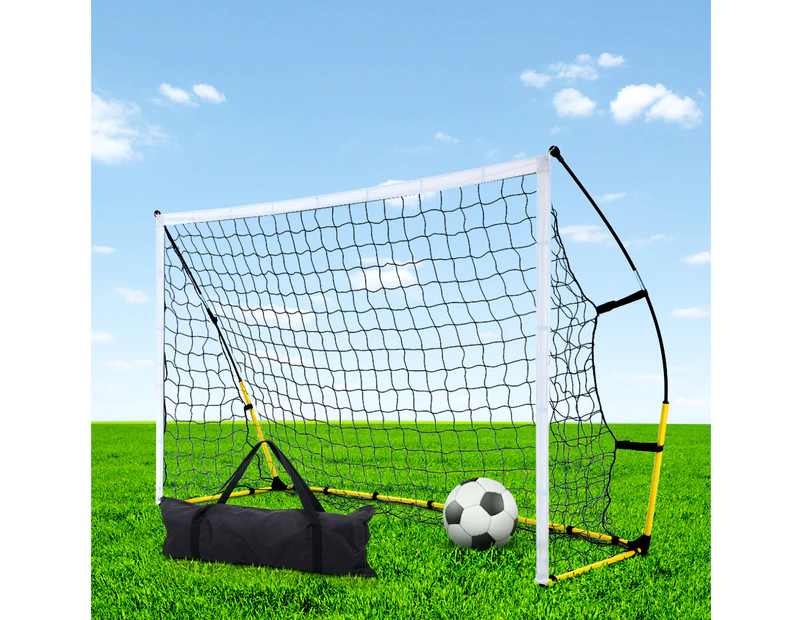 Everfit 2.4m Football Soccer Net Portable Goal Net Rebounder Sports Training