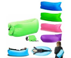 Inflatable Air Sofa Beach and Camping Bed - Blue