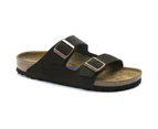 Birkenstock - Arizona Suede Leather Soft Footbed Sandal - Mocca