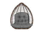 Outdoor Hanging Hammock Padded Seat for Egg Chair Sofa - DarkGrey