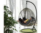 Outdoor Hanging Hammock Padded Seat for Egg Chair Sofa - Green
