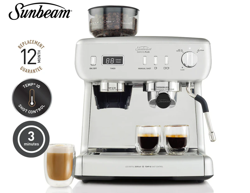 Sunbeam Barista Plus Espresso Machine - Silver EMM5400SS