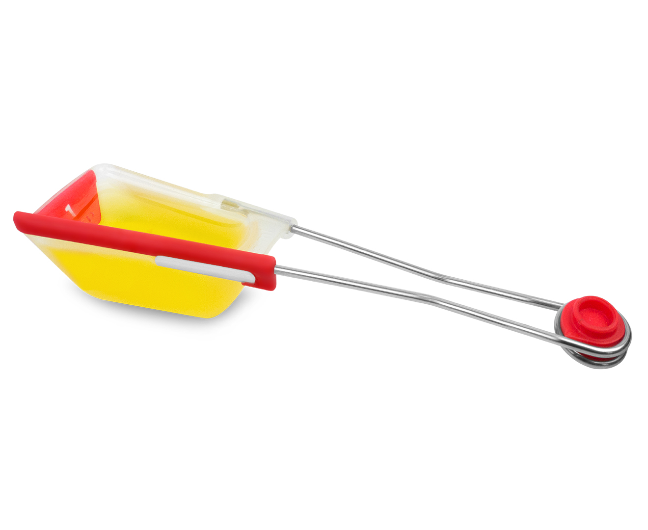 Levoons Self-Leveling Measuring Spoon Set of 4 x Dreamfarm DFLV2225, Red