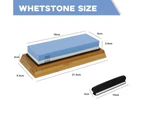 6000/1000 Dual Whetstone Waterstone Knife Sharpening Water Wet Stone Sharpener