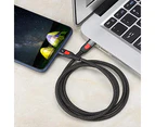 Remax Lesu Pro 1m Pd20w Type C To 8 Pin Aluminum Alloy Braid Fast Charging Data Cable Black #RC-188i