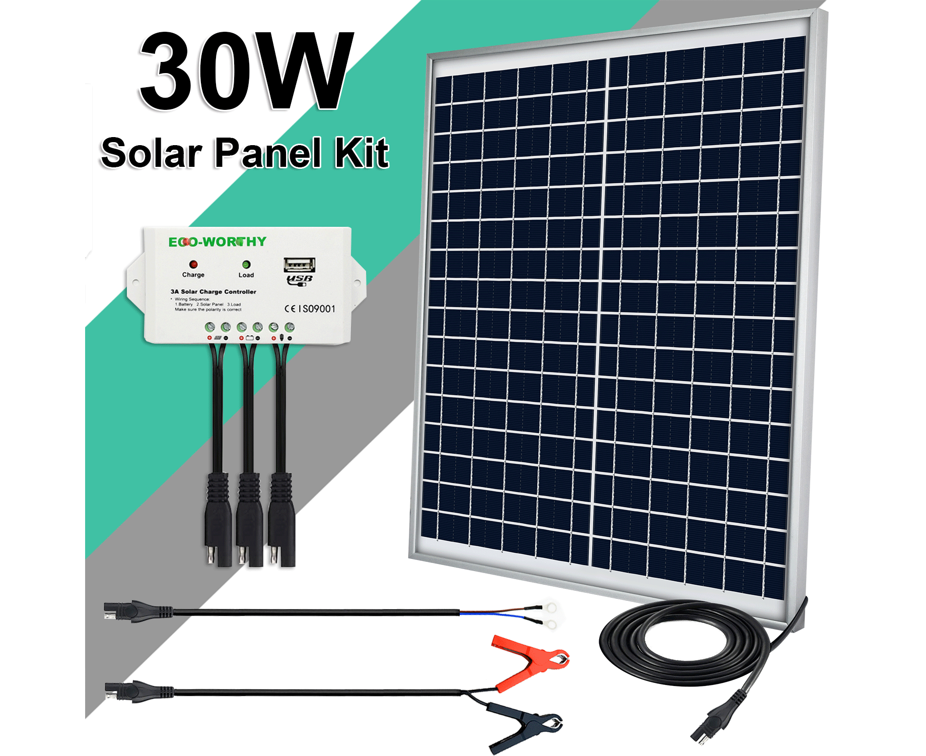 DIY House Solar Panel Charging Kit - 12v